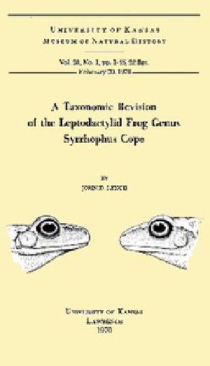 [Gutenberg 37809] • A Taxonomic Revision of the Leptodactylid Frog Genus Syrrhophus Cope